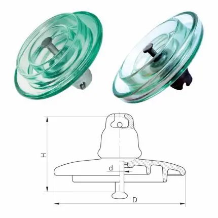 Bát Sứ Cách Điện Thủy Tinh 110kV, 220kV, 500kV