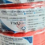 Cáp Điện Hạ Thế LS VINA V-1×1.5mm2 0.6/1kV Cu/PVC